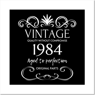 Vintage 1984 - Birthday Gift For Men Posters and Art